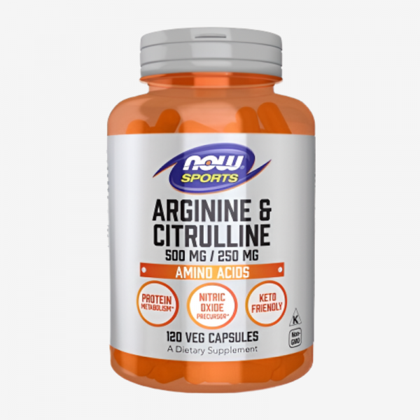 ARGININE 500MG CITRULLINE 250MG 120 CAPS